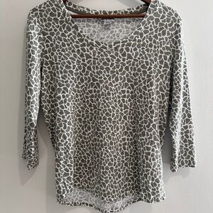 TOMMY BAHAMA Green Animal Print‎ 3/4 Sleeve